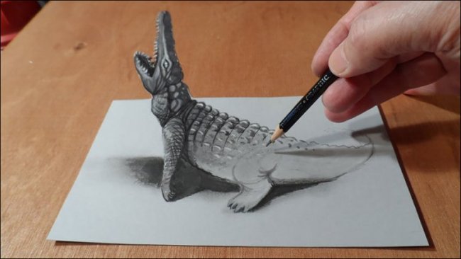 30 потрясающих 3D-рисунка карандашом