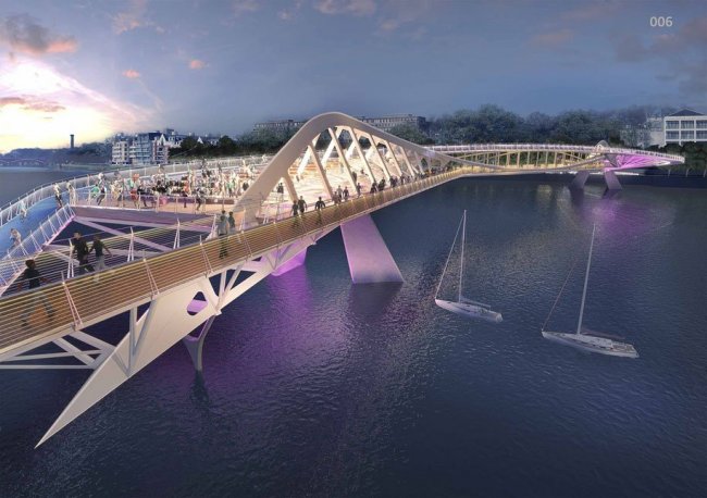 Самые красивые варианты пешеходного моста в Лондоне