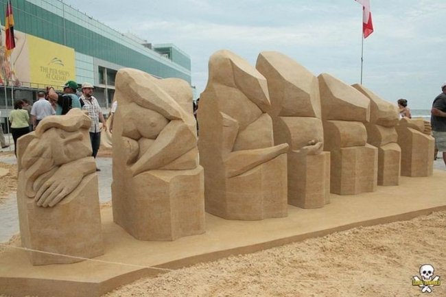 Впечатляющие песчаные скульптуры Карл Яра