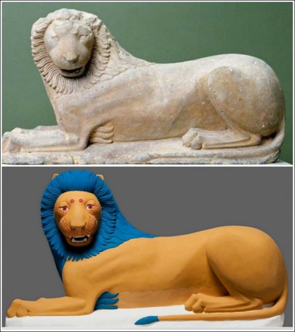 Оказалось, греческие статуи выглядели иначе