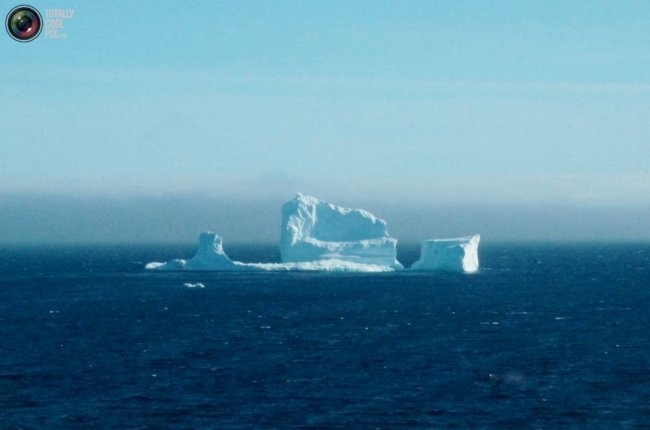 Дрейф айсбергов возле Канады