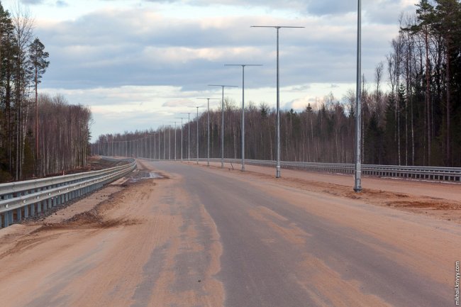 Ход строительства федеральной автотрассы М11 Москва—Санкт-Петербург — 6 этап, весна 2017 (часть 2)