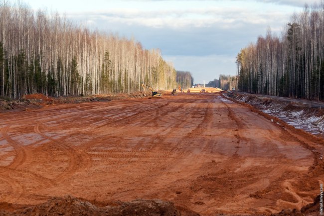 Ход строительства федеральной автотрассы М11 Москва—Санкт-Петербург — 6 этап, весна 2017 (часть 2)