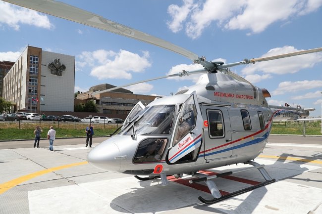 Волгоградская область первой в России получила вертолет санавиации Ансат