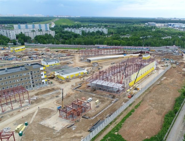 Строительство депо Солнцево в Москве