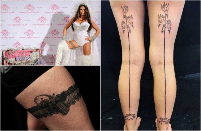 Свежий тренд в Instagram:татуировки в виде чулок