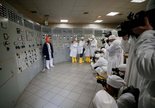 Внутри Чернобыльской АЭС