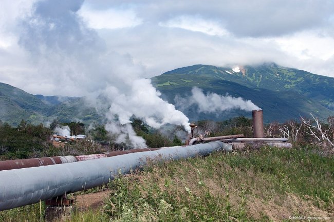 Геотермальная электростанция на Камчатке