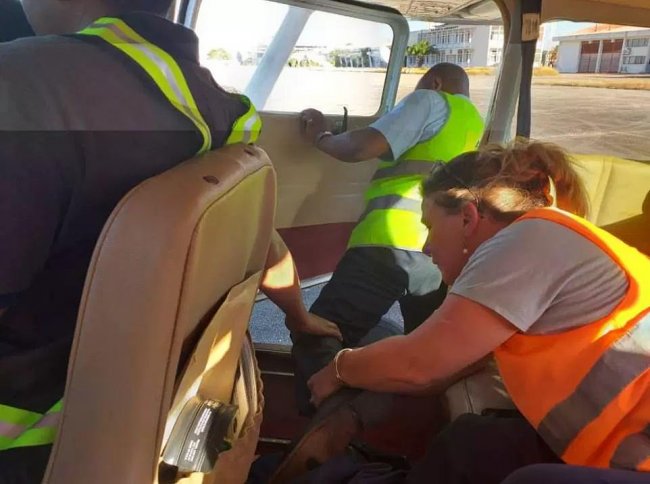 Студентка выпрыгнула без парашюта из самолёта над Мадагаскаром