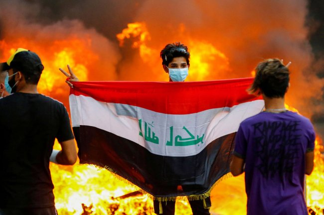 Как протестуют в Ираке