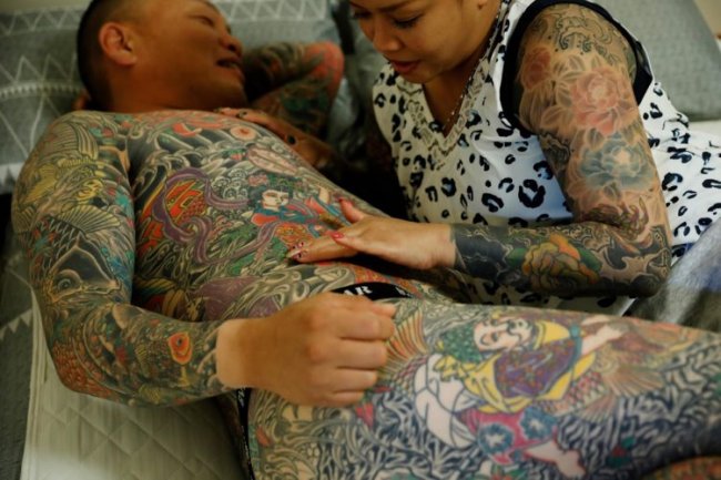 Поклонники татуировок из Японии