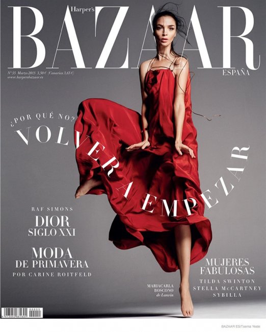Мариякарла Босконо в Harper’s Bazaar Spain