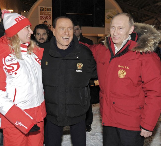 Настоящие друзья: Путин и Берлускони