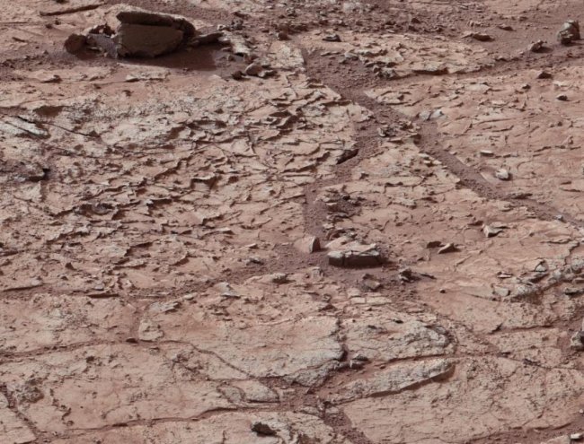 Ландшафты поверхности Марса крупным планом
