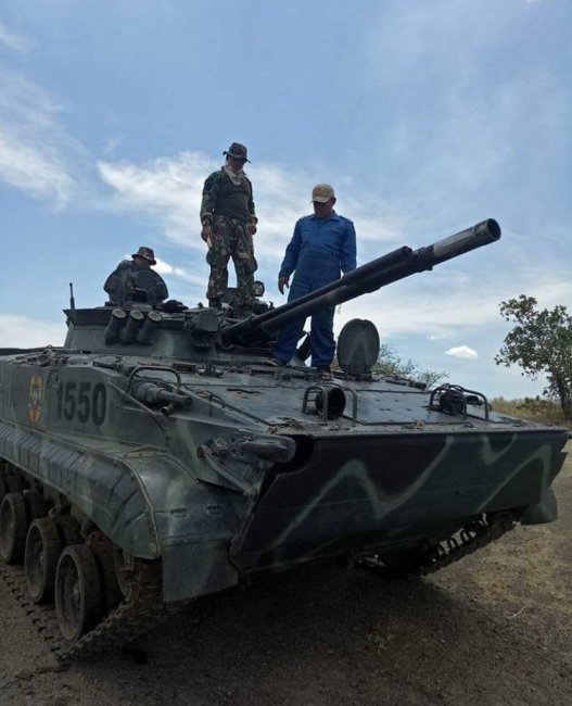 Боевые машины пехоты БМП-3Ф в составе морской пехоты Индонезии