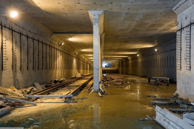 Строительство Кожуховской линии метро в Москве