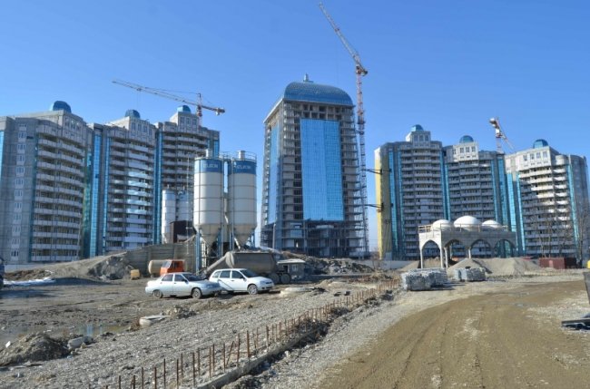 Ход строительства "Шали-сити" "Ахмат тауэр" и Грозненской ТЭС в Чечне