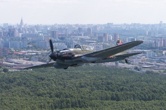 Перелёт восстановленного штурмовика Ил-2 из Жуковского в Кубинку